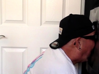 Amateur gloryhole DILF fucked after BJ