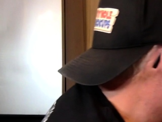 Homemade blowjob DILF sucks in gloryhole