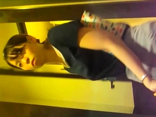 Cute amateur asian web cam girl playing with her toy