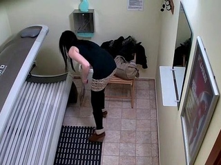 Smooth shaved brunette