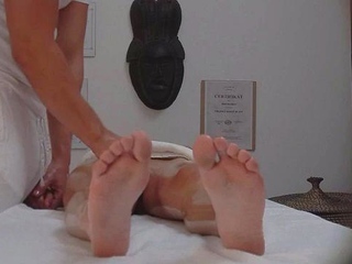 Beauty blows the masseuse