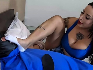 FEMALE DOMINATION - Sniff My Sweaty Sneakers And Socks And