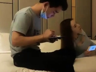 Extreme close up of Japanese teen masturbating Uncensored