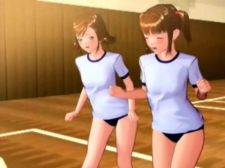 3d anime schoolgirls gets...