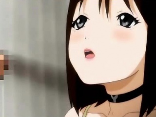 Innocent hentai teen giving the perfect bj