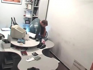 Russian Amateurs Fuck Desk Spycam...