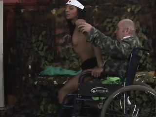 Naughty Bimbo Enjoys Cripple...