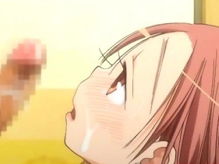 Small hentai maid gets honey licked...