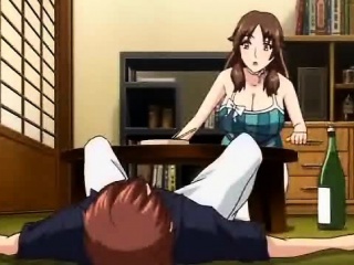 Anime girl riding dong...