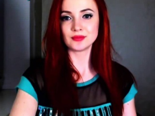 Redhead webcam girl wants you to cum on her face