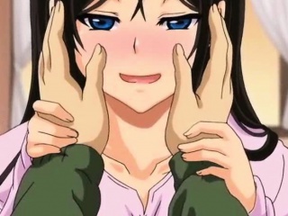 Lascive anime girl pleasuring fat cock