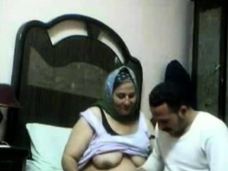 Hungry arab woman. amateur