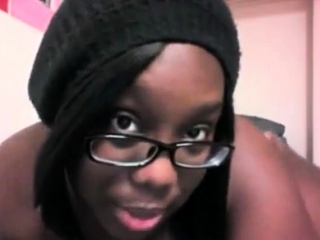 Ebony Shows On Webcam...