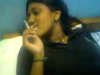 Desi Girl Smoking And Giving Blowjob...