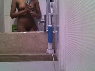 Showering indian niece on hidden cam