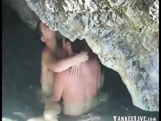 Couple caught fucking on beach