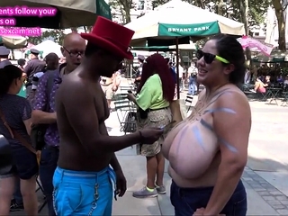 The 2018 Nyc Gotopless Day Event At Bryant Park...