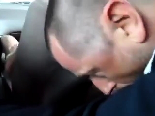 Sucking a cock in taxi