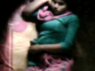 Barishal girl happy masturbating in her bed seen by neighbor