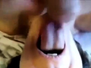 Cumming in mouth of my slut...