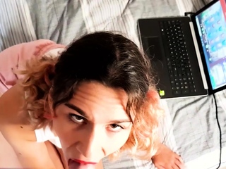 Playing Oppabet Before Blowjob Pov...