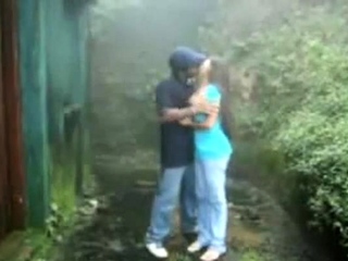 British indian couple fuck in rain storm at hill station