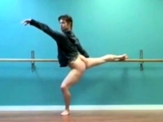 Male Ballet Practice Without Tights...