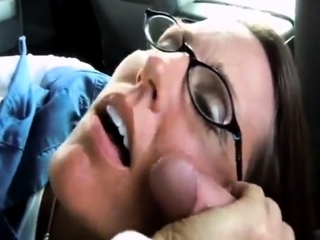 Mature Girl Blowjob And Facial In Car...