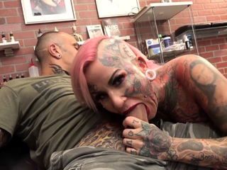 Evilyn Ink Tattoos Sascha Then Gets Fucked...