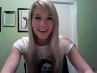Blonde amateur striptease webcam