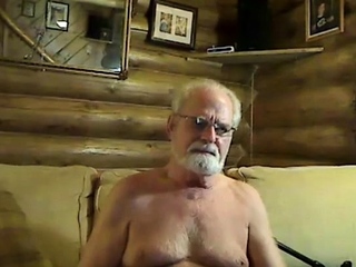 Grandpa stroke and be sucked on cam