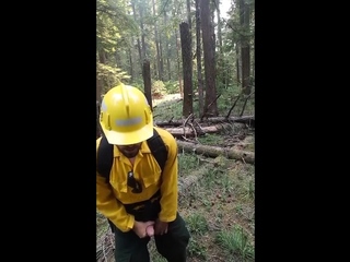 Real wildfire worker
