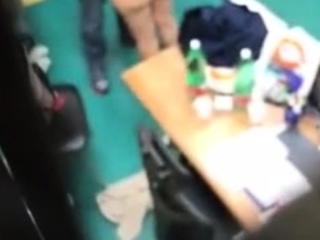 Mature teachers spied fucking in college spycam
