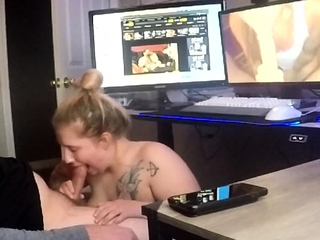 Blonde russian web sucking on her...