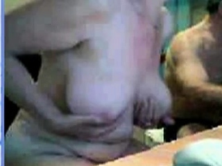 Old couple on webcam