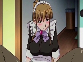 Anime maid masturbates