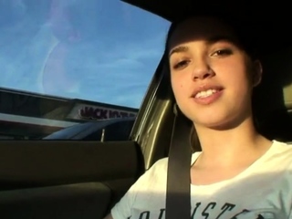 Courney James Nude in car