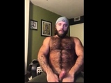 Hairy Lumberjack Shows Off his Cock ( No Cum )