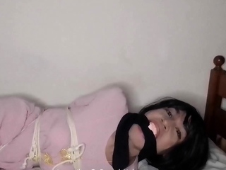 Malay bound and gagged in baju kurung IIII