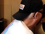 Cockhungry gloryhole DILF sucks rod