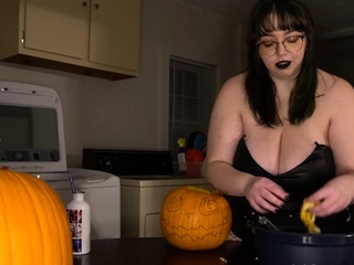 Chubby Brunette Big Boobs Dildo Masturbation