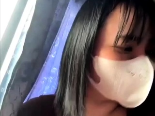 two sisters being sensual on the bus for the camera 84412585