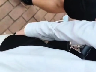 Amateur teen outdoor blowjob