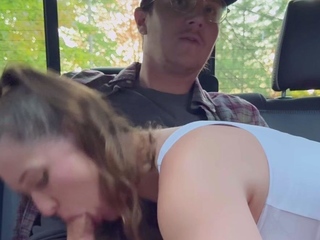 Beautiful Brunette Big Boobs Rides Fake Cock