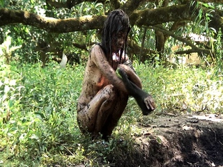 Amateur Outdoor Brunette Masturbates