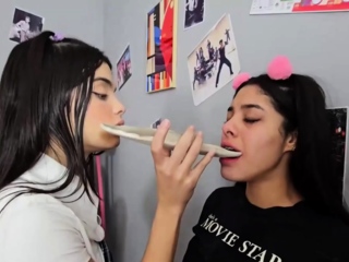 Hot brunette lesbians toys and pussy eating