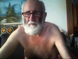 Grandpa Stroking on Webcam