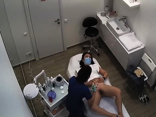 美容室監視❤️数人の美しい若い女性が脚を