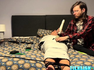 Subs Bondage Edging Surprise For Fat Dom