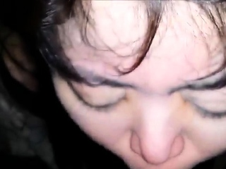 Chubby Asian MILF’s Blowjob and Facial